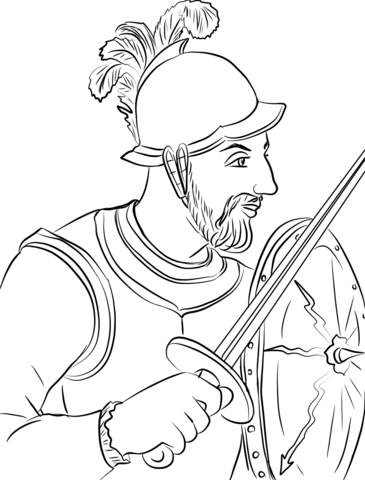 Diego De Almagro Coloring Page